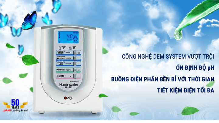 Máy điện giải ion kiềm OSG Humanwater HU-121